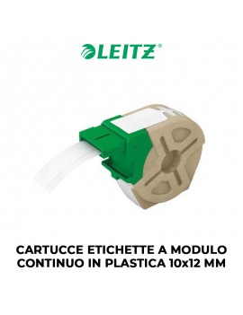 CARTUCCE ETICHETTE LEITZ A MODULO CONTINUO IN PLASTICA 10x12 MM