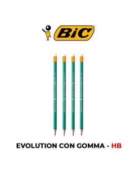 MATITA CON GOMMINO BIC EVOLUTION- HB