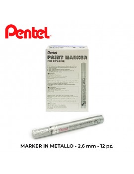 PENN. PENTEL MARKER A VERNICE C/FUSTO IN METALLO PUNTA 2,6 mm