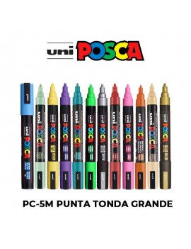 UNIPOSCA PC-5M INDELEBILE PUNTA GROSSA