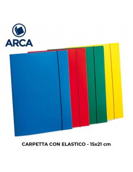 CARPETTA CON ELASTICO COLORE ASSORTITO 1PZ 15X21cm ART.1061