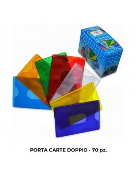 PORTA CARTE  DOPPIO CRISTAL COLOR ART.B302KC