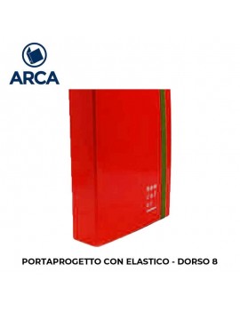 PORTA PROGETTO JUST C/ELASTICO DORSO 8 COLORE ROSSO ART.81-30RO
