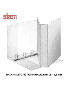 RACCOGLITORE 4 ANELLI PERSONALIZZABILE SIAM mm.65 BIANCO ART.2011/65