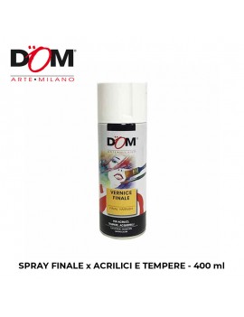 SPRAY FINALE DOM PER ACRILICI TEMPERE  E ACQUERELLI ML.400 ART.627