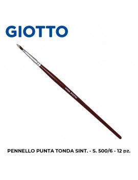 PENNELLI GIOTTO PUNTA TONDA SINTETICI 12PZ SERIE 500 N°6 ART.560600