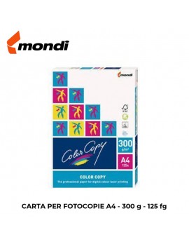 CARTA PER FOTOCOPIE MONDI COLORCOPY A4 300g/m"  FOGLI 125 ART.124247