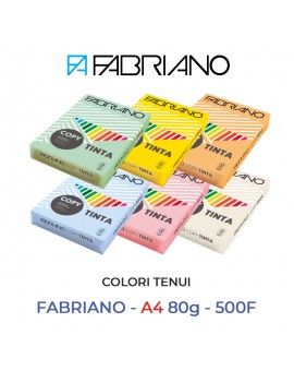 FABRIANO COPY TINTA A4 80GR FG.500 COLORI TENUI