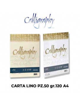 CARTA CALLIGRAPHY LINO FG.50 gr.120 A4 VARI COLORI