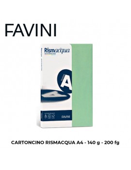 CARTONCINO FAVINI RISMACQUA A4 gr.140 FG.200 MIX ART.A65X224