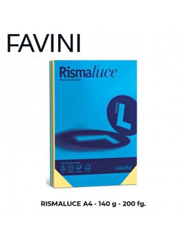 CARTONCINO FAVINI RISMALUCE A4 gr.140 FG.200 MULTICOLOR ART.A65X214