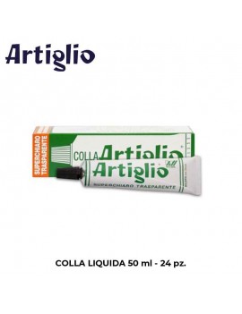 COLLA LIQUIDA  ARTIGLIO  50 ml  TRASPARENTE CONFEZIONE DA 24 ART.GA011