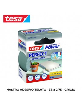 NASTRO ADESIVO TELATO TESA  38X2,75 GRIGIO
