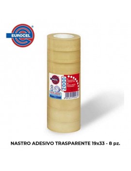 NASTRO ADESIVO TRASPARENTE SICAD 19mmX33m ART.001092202